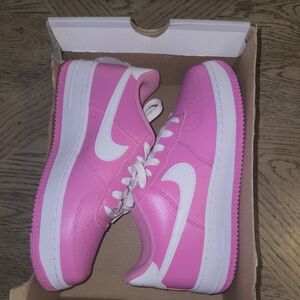Nike Pink and White Sneakers
